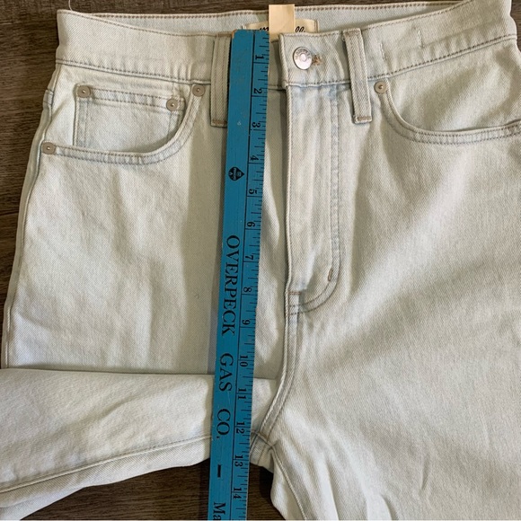 Madewell Jeans Size 27 The Mom Jean high wasted light wash EUC - Picture 6 of 13